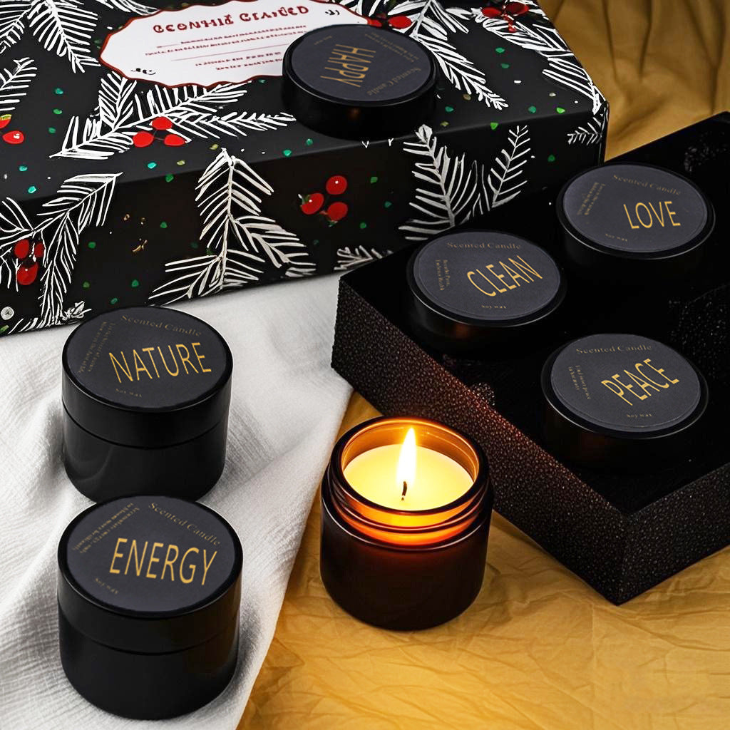 Soy Wax Scented Candle with Multiple Fragrances