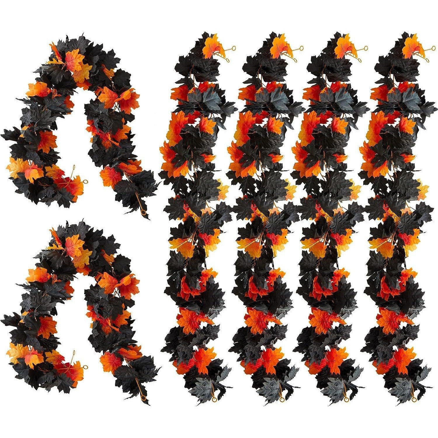 Artificial Maple Leaf Garland for Autumn