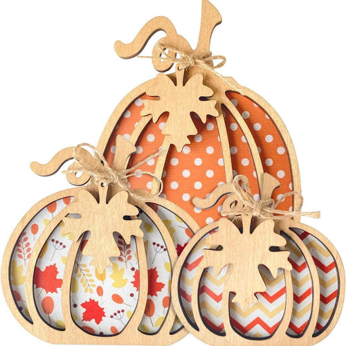 Autumn Wooden Pumpkin Sign Farmhouse Home Decor