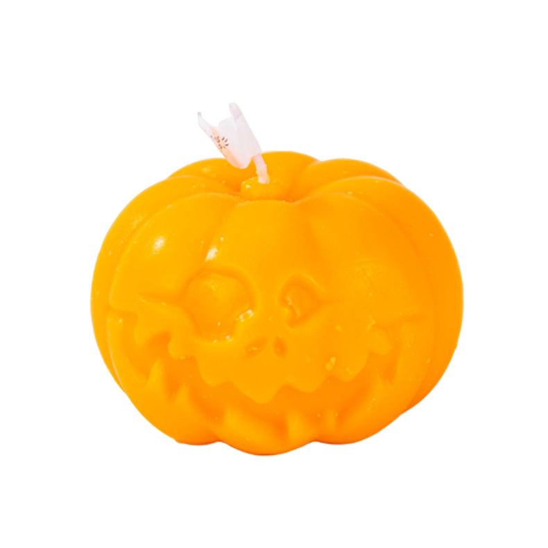 Halloween Pumpkin Candle Horror Faces