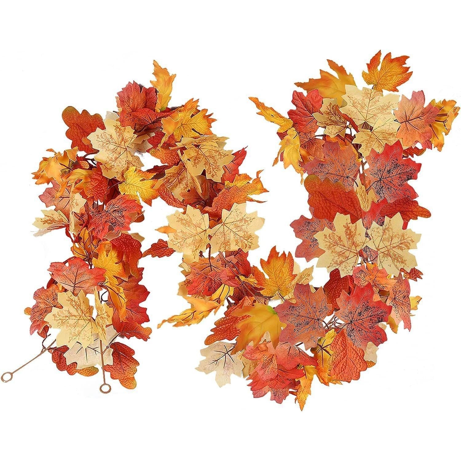 Artificial Maple Leaf Garland for Autumn