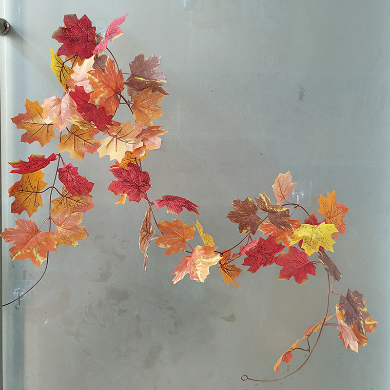 Artificial Maple Leaf Garland for Autumn